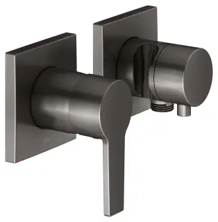 Keuco Edition 11 Смеситель для душа встр., 2 потреб., с держателем и переключ., цвет: титан черный 51151 351222