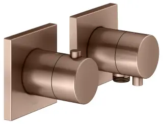 Keuco Edition 11 Смеситель для душа термостатич., 2 потреб., встр., внешняя часть, цвет:красное зол. 51153 291122