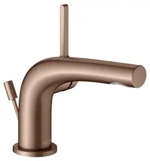 Keuco Edition 400 Смеситель для раковины рычажный 80, с д/к и гарнитуром, цвет: красное золото 51504 290000