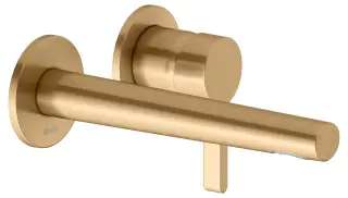 Keuco Edition 400 Смеситель для раковины рычаж., на 2 потреб., излив 21,9 см, встр., цвет: латунь 51516 250200