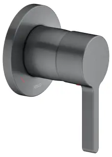 Keuco Edition 400 Смеситель для душа рычажный DN15, встраиваемый, круглая розетка, цвет: хром черный 51551 130001