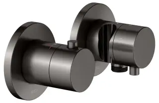 Keuco Edition 400 Смеситель для душа термостат. 3 потреб., встр., внешняя часть, цвет: титан черный 51553 351231