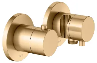 Keuco Edition 400 Смеситель для душа термостатический 2 потреб., встр., внешняя часть, цвет: латунь 51553 251221