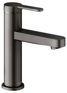 Keuco Ixmo Смеситель для раковины рычажный 100, без д/к и гарнитура для слива, цвет: титан черный 59502 353100