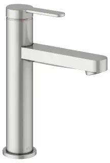 Keuco Ixmo Смеситель для раковины рычажный 130, без д/к и гарнитура для слива, цвет: нерж. сталь 59501 213101