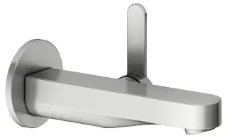 Keuco Ixmo Смеситель для раковины рычажный, 1 потреб., излив 18,1 см, встр., цвет: нерж. сталь 59516 210301