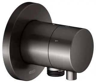 Keuco Ixmo Запорный вентиль с переключателем на 3 потреб. и выводом шланга DN15, цвет: титан черный 59549 351101