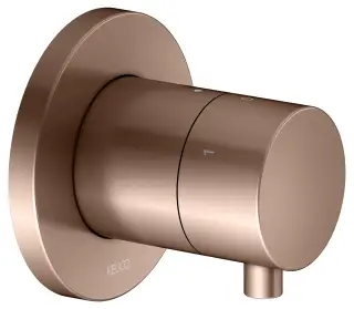 Keuco Ixmo Запорный вентиль с переключателем на 3 потребителя DN15, цвет: красное золото 59549 291001