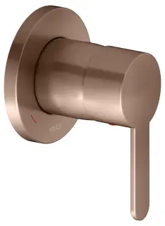 Keuco Ixmo Смеситель для душа рычажный DN15, встраиваемый, круглая розетка, цвет: красное золото 59551 290301