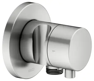 Keuco Ixmo Запорный вентиль с переключателем на 2 потребителя DN15 и держ. лейки, цвет: нерж. сталь 59557 211201