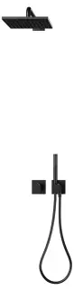 Keuco Ixmo Sets Душевой комплект: термостат. смес., без излива, шланг, руч.и верх. душ, цвет: черный 59653 370802