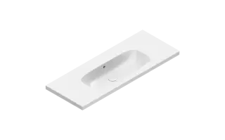 Catalano Alvea Раковина подвесная 120x46 см, с переливом, покрытие Cataglaze, цвет: белый глянцевый 0621210001