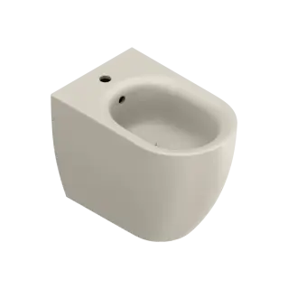 Catalano Sfera Биде приставное 35x55 см, 1 отв., с переливом, покр. Cataglaze, цвет: sabbia матовый 0519551029