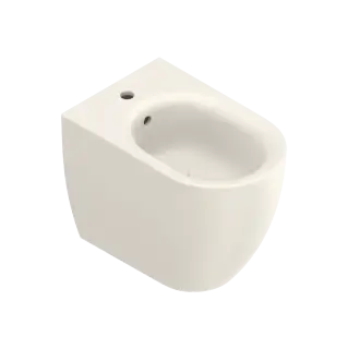 Catalano Sfera Биде приставное 35x55 см, 1 отв., с переливом, покр. Cataglaze, цвет: lino матовый 0519551030