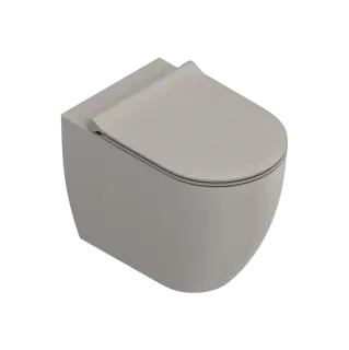 Catalano Sfera Унитаз приставной безободковый 35x55 см смыв торнадо Cataglaze, цвет: tortora матовый 0514550032