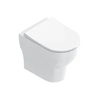 Catalano Sfera Унитаз приставной безободковый 35x52 см смыв торнадо Cataglaze, цвет: белый глянцевый 0512420001