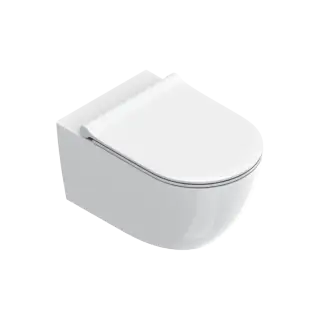 Catalano Sfera Унитаз подвесной безободковый 35x55 см смыв торнадо, Cataglaze, цвет: белый глянцевый 0511550001