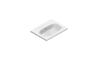 Catalano Alvea Раковина подвесная 60x46 см, с переливом, покрытие Cataglaze, цвет: белый глянцевый 0620600001