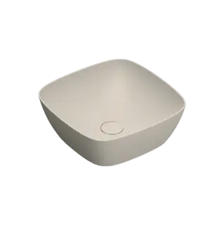 Catalano Alvea Раковина чаша 40x40x14h см, без перелива, покрытие Cataglaze, цвет: sabbia матовый 0622400029