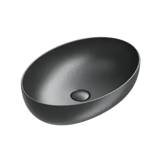 Catalano Sfera Раковина чаша 60x42x16h см, без перелива, покрытие Cataglaze, цвет: черный матовый 0522600022