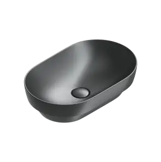 Catalano Sfera Раковина чаша 55x35x14h см, без перелива, покрытие Cataglaze, цвет: черный матовый 0524550022