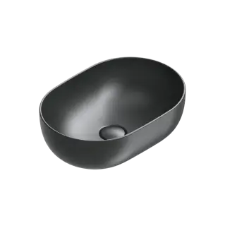 Catalano Sfera Раковина чаша 50x35x16h см, без перелива, покрытие Cataglaze, цвет: черный матовый 0522500022