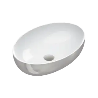 Catalano Gold & Silver Раковина чаша 60x42x16h см без перелива Cataglaze, цвет: серебро/белый глянц. 0522600041