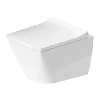 Duravit Viu Унитаз подвесной безободковый 37x48 см, цвет: белый глянцевый 25730900001