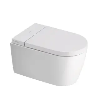 Duravit Starck 1 Унитаз подвесной 37.5x57.5 см безободковый с крышкой и биде, цвет: белый глянцевый 650002012004300 (2510092000+612001012000310)