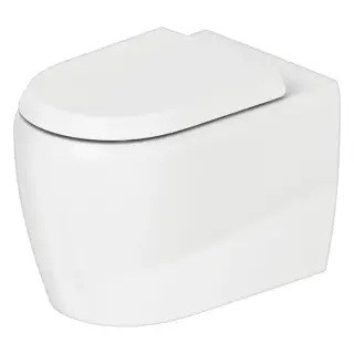 Duravit Qatego Унитаз напольный безободковый 39x60 см, цвет: белый глянцевый 2020090000