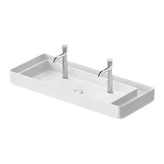 Duravit Bento Starck Box Раковина накладная 114.5x46x14.5h см, без перелива, цвет: белый матовый 2660113272