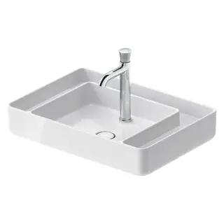 Duravit Bento Starck Box Раковина накладная 65x46x14.5h см, без перелива, цвет: белый глянцевый 2381652071