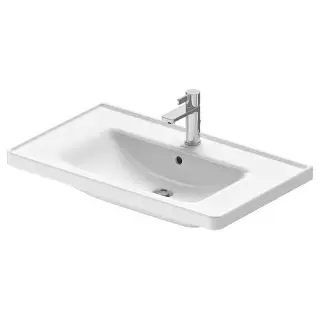 Duravit D-Neo Раковина накладная 80x48x16.5h см, с переливом, цвет: белый глянцевый 23678000001