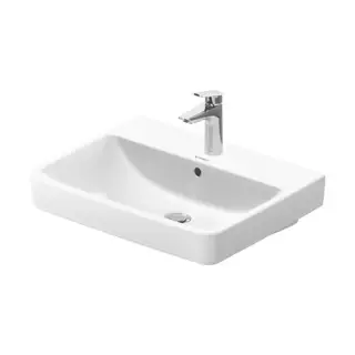Duravit No.1 Раковина подвесная 60x46x17.5h см, с переливом, цвет: белый глянцевый 23756000002