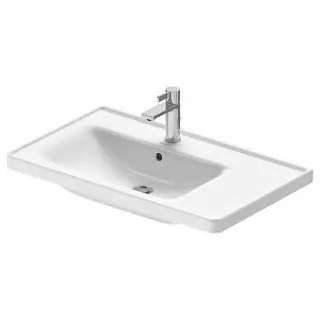 Duravit D-Neo Раковина накладная 80x48x17h см, с переливом, цвет: белый глянцевый 23698000001