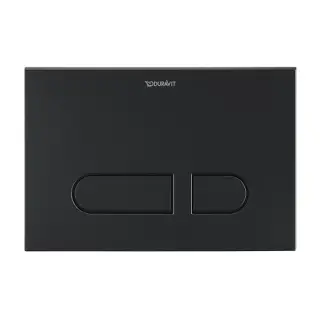 Duravit DuraSystem Кнопка смыва для унитаза, пластик, двойной смыв, цвет: черный матовый WD5001031000
