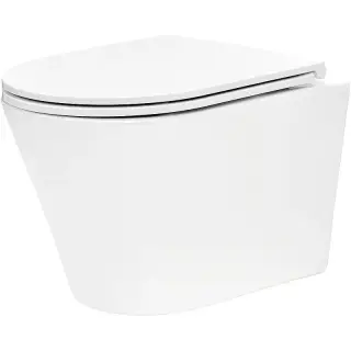 Tece Spring Унитаз подвесной, безободковый с крышкой микролифт, цвет: белый глянцевый 9700997