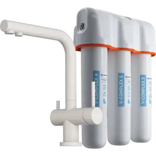 Omoikiri Смеситель для кухни с фильтром в комплекте, цвет: пастила 4216.8028P