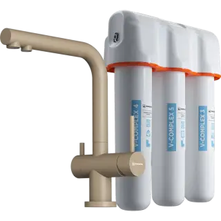 Omoikiri Смеситель для кухни с фильтром в комплекте, цвет: карамель 4217.8028P