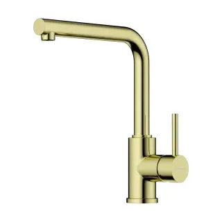 Omoikiri Nakagawa LG Смеситель для кухни без гибкого излива, цвет: светлое золото 4994480