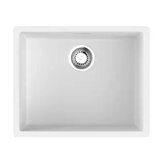 Omoikiri Yamakawa 55T Integra WH Кухонная мойка из Tetogranit 55,6x22 см, цвет: белый 4997267