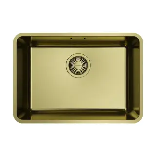 Omoikiri Omi 53-U/I Ultra Mini LG Кухонная мойка из нерж. стали 53x18 см, цвет: светлое золото 4997406