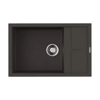 Omoikiri Sumi 78-LB ES Кухонная мойка из Tetogranit, крыло справа, 78x22 см, цвет: espresso 4997232