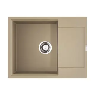 Omoikiri Daisen 65T CH Кухонная мойка из Tetogranit 65x23 см, крыло справа, цвет: шампань 4993515