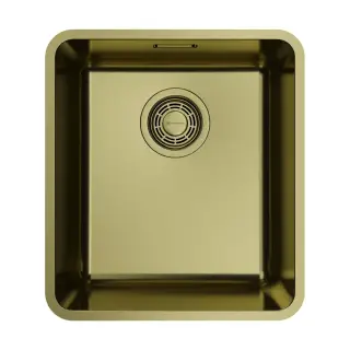 Omoikiri Omi 37-U/I Ultra LG Кухонная мойка из нержавеющей стали 37x17,9 см, цвет: светлое золото 4997400