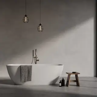 Dea Design Soul Ванна из Solid Surface отдельностоящая 170x72 см, композит, цвет: белый матовый DD8630 1700 18