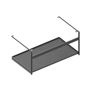 Catalano Premium Консоль подвесная металлическая для раковины 75x43x35h см, цвет: черный матовый 0258800022