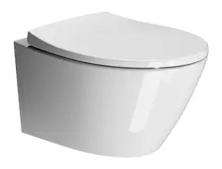 GSI Modo Унитаз подвесной 52x37 см безободковый, смыв swirlflush, с креплением, цвет: белый матовый 9816FR209