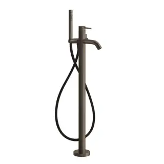 Gessi 316 Bath-Shower Смеситель для ванны напольный, лейка, внешняя часть, цвет: copper brushed PVD 54028#708