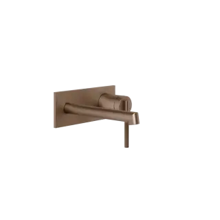 Gessi Ingranaggio Смеситель для раковины встраиваемый без д/к, излив 16 см, цвет: copper brushed PVD 63588#708